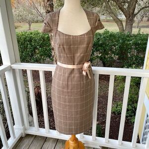 David Meister Plaid Dress